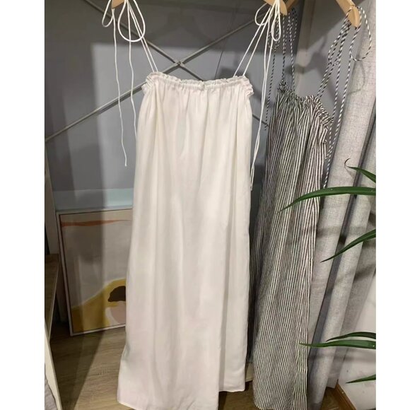 NWT Reformation Janet Linen Midi Dress Small White - Picture 6 of 8